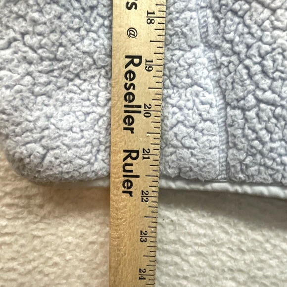 Vineyard Vines Jacket Girls Large Blue Plush Teddy Fleece Full Zip Sherpa Cozy - Picture 11 of 12